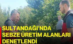 Sultandağı’nda sebze üretim alanları denetlendi