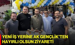 Yeni iş yerine AK Gençlik’ten hayırlı olsun ziyareti