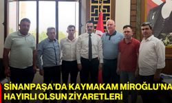 Sinanpaşa’da Kaymakam Miroğlu’na hayırlı olsun ziyaretleri