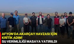 Afyon'da Akarçay Havzası İçin Kritik Adım! Su Verimliliği Masaya Yatırıldı