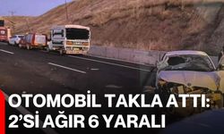 Otomobil takla attı: 2’si ağır 6 yaralı