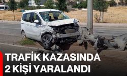 Trafik kazasında 2 kişi yaralandı