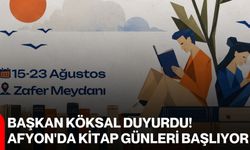 Başkan Köksal duyurdu! Afyon'da kitap günleri başlıyor
