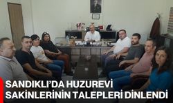 Sandıklı’da Huzurevi sakinlerinin talepleri dinlendi