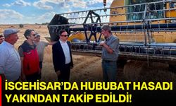 İscehisar’da hububat hasadı yakından takip edildi!