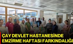Çay Devlet Hastanesinde emzirme haftası farkındalığı