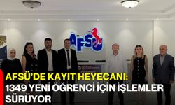 AFSÜ’de kayıt heyecanı: 1349 yeni öğrenci için işlemler sürüyor