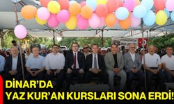 Dinar’da Yaz Kur’an Kursları sona erdi!