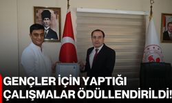 Gençler için yaptığı çalışmalar ödüllendirildi!