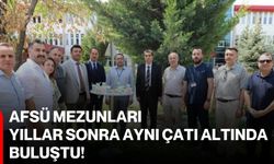 AFSÜ mezunları yıllar sonra aynı çatı altında buluştu!