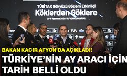 Bakan Kacır Afyon’da açıkladı! Türkiye’nin ay aracı için tarih belli oldu