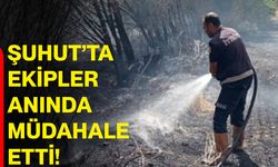 Şuhut’ta ekipler anında müdahale etti!