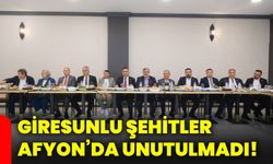 Giresunlu şehitler Afyon’da unutulmadı!