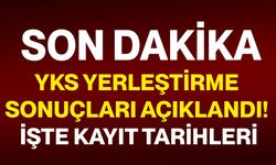YKS yerleştirme sonuçları açıklandı! işte kayıt tarihleri