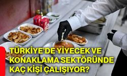 Türkiye’de yiyecek ve konaklama sektöründe kaç kişi çalışıyor?