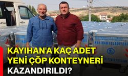 Kayıhan'a kaç adet yeni çöp konteyneri kazandırıldı?