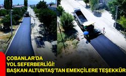 Çobanlar’da yol seferberliği! Başkan Altuntaş’tan emekçilere teşekkür