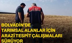 Bolvadin’de tarımsal alanlar için arazi tespit çalışmaları sürüyor