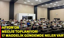 Afyon’da meclis toplanıyor! 17 maddelik gündemde neler var?