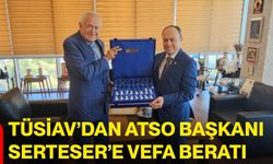 TÜSİAV’dan ATSO Başkanı Hüsnü Serteser’e vefa beratı