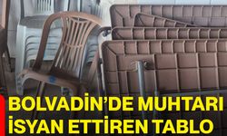 Bolvadin’de muhtarı isyan ettiren tablo