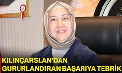 Kılınçarslan’dan gururlandıran başarıya tebrik