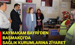 Kaymakam Bayri’den Başmakçı’da sağlık kurumlarına ziyaret