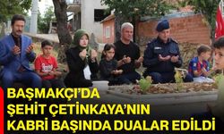 Başmakçı’da Şehit Çetinkaya’nın kabri başında dualar edildi