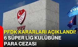 PFDK kararları açıklandı! 6 Süper Lig kulübüne para cezası