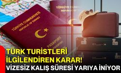 Türk turistleri ilgilendiren karar! Vizesiz kalış süresi yarıya iniyor