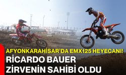 Afyonkarahisar’da EMX125 heyecanı! Ricardo Bauer zirvenin sahibi oldu