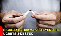 Sigarayı bırakmak isteyenlere ücretsiz destek