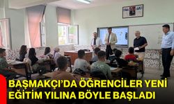 Başmakçı’da öğrenciler yeni eğitim yılına böyle başladı