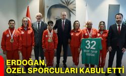 Erdoğan, özel sporcuları kabul etti