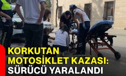 Korkutan motosiklet kazası: Sürücü yaralandı
