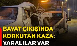 Bayat çıkışında korkutan kaza: Yaralılar var