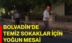 Bolvadin’de temiz sokaklar için yoğun mesai