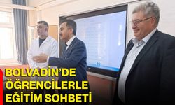 Bolvadin’de öğrencilerle eğitim sohbeti