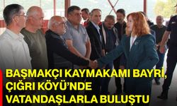 Başmakçı Kaymakamı Merve Bayri, Çığrı Köyü’nde vatandaşlarla buluştu