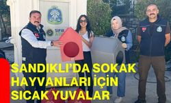 Sandıklı’da sokak hayvanları için sıcak yuvalar