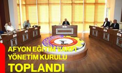 Afyon Eğitim Vakfı yönetim kurulu toplandı