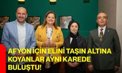 Afyon için elini taşın altına koyanlar aynı karede buluştu!