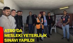 ATSO’da mesleki yeterlilik sınavı yapıldı
