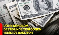 Döviz dönüşüm desteğinde yeni dönem 1 Ekim’de başlıyor