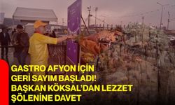 Gastro Afyon için geri sayım başladı! Başkan Köksal’dan lezzet şölenine davet