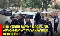 11 İş Yerini Soyup Kaçtılar, Afyon-Bayat’ta Yakayı Ele Verdiler