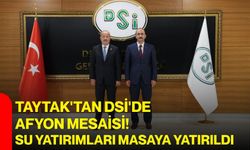 Taytak'tan DSİ'de Afyon Mesaisi! Su yatırımları masaya yatırıldı