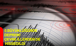 5 büyüklüğünde deprem! Çevre illerden de hissedildi