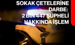 Sokak çetelerine darbe: 2 bin 447 şüpheli hakkında işlem