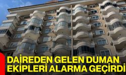 Daireden gelen duman ekipleri alarma geçirdi